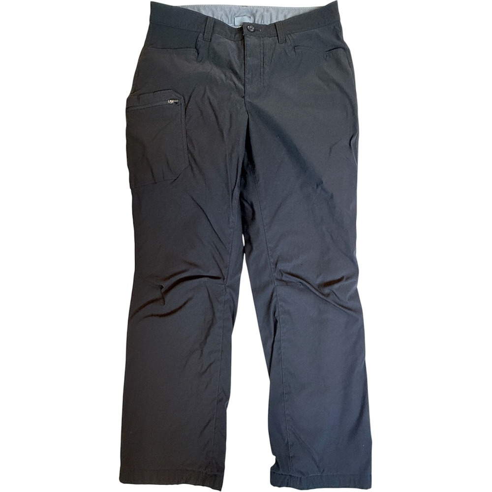 Eddie Bauer Fleece Lined Pants Mens 34x32 Black Guide Pro Hiking D3253677